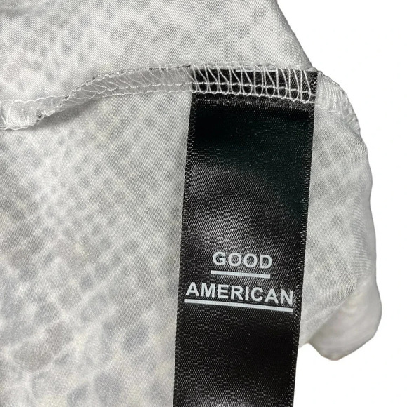 Good American The Runaround Wrap Dress Python Print‎ Size 2 / Medium - Picture 12 of 13